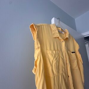 Calvin Klein Jeans Sleeveless Button Down Shirt Size 2X